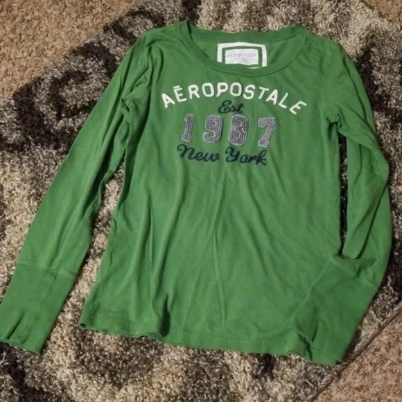 Green aeropostale shirt - Picture 1 of 3